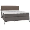 Hom`in POSTELJA BOXSPRING 180 cm x 200 cm , tekstil rjava, siva