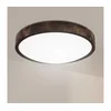 Brilagi - LED plafonsko svetlo CARVALHO SLIM SMOKEY LED/36W/230V, hrast, prečnik 37,5 cm