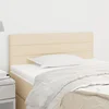 Vidaxl vidaXL Vzglavje postelje, kremne barve, 100x5x78/88 cm, blago