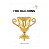 Folija balon pehar zlatni, Balon folija na Pehar No.1 64x61cm