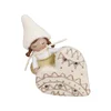 Tognana Figura zimske devojčice Christmas Pretty, Sa srcem i LED svetlom, Bež