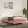 Madrac s džepičastim oprugama srednje tvrdoće rozi 120x210x20 cm baršunasti