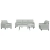 4-dijelni set sofa s jastucima svjetlosivi baršunasti