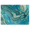 Decormat Podloga za stol Modra abstrakcija 140x100 cm 15 cm