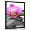Plakat masažni wellness kamni - 20x30 silver