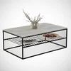 Hanah Home Klub sto Etna 95x43x55cm Sivi