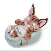 Nici: Plišasta figura spečega risa v košari - 12 cm