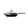 Grill pan with lid, cast iron, 26 x 26 cm, Glaze range, black - LAVA