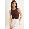 Trendyol Milla Ženska bluza, Braon