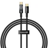 Polnilni in podatkovni 100W USB-C v USB-C kabel Baseus Explorer - 480Mbps - 2m - cluster black