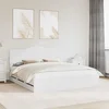 Krevetna konstrukcija Bijela 200 x 200 cm Inženjersko Drvo