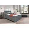 Hom`in POSTELJA BOXSPRINGx, les, tekstil, leseni material siva