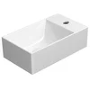 Gsi KUBE X Keramično Umivalnik 40x23cm, Desno/Levo, Bela ExtraGlaze