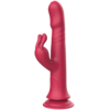 Aphrodite Bunny Twister vrtljivi klitorisni vibrator s priseskom (24 cm)
