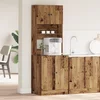 Kuhinjski bufet s policom 2 pcs Staro drvo 60 x 50 x 180 cm