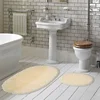 Lessentiel Maison Set prostirki za kupatilo Pineapple, 2 komada, 55x65 i 65x115 cm, Kapućino bojaPineapple