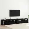 TV ormar 3 pcs Crni hrast 260 x 37 x 40 cm Konstruirano drvo