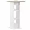 VIDAXL Barska miza 60x60x110 cm bela