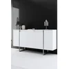 Hanah Home Komoda Luxe Belo-Srebrna