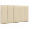 Vidaxl Vzglavna stranica krem 90 cm blago