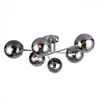 Plafonska lampa Elmark Ermina / 6C E27 / - Hrom-mat staklo