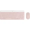 Logitech MK470 wireless desktop US roze tastatura + miš
