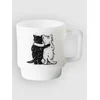 Carhartt WIP Hugging Cats Glass Mug white