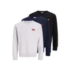 JACK & JONES Majica JJRush mornarska / pegasto siva / črna