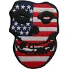 Misfits USA Skull Našitek za šivanje 67 x 90 mm