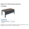 Radni sto NT 140x70 tamni orah/antracit