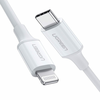 UGREEN kabl, Tip C - Lightning, 1m, Beli, 3A