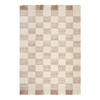 Kremno bela/naravna ročno tkana preproga iz mešanice volne 160x230 cm Eric Checkboard – Flair Rugs
