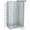 CONCEPT Tuš kabina Element, Providno staklo 6mm, Srebrni ram, 70x110x195cm