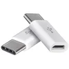 Adapter micro USB-B/USB-C, 2.0, bela, 2 kos
