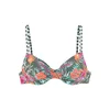 VENICE BEACH Bikini zgornji del Venice Beach temno zelena/oranžna/svetlo roza/bela