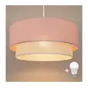 Brilagi - LED luster na kablu BOHO BOBO 1xE27/10W/230V, prečnik 40 cm, ružičasta/krem