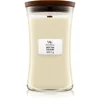 Woodwick dišeča sveča Beli teak, 609,5 g