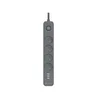 TRACER Produzni kabl 1.5m 4 uticnice sa 3 USB porta sa prenaponskom zastitom i prekidacem grafit TRALIS47026