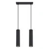Sollux SL.1574 - Viseći luster na sajli KARBON 2xGU10/10W/230V crni