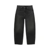 Pull&Bear Kavbojke črn denim