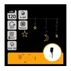 Aigostar - LED solarni božićni lanac 120xLED/8 funkcija 3x0,6m 500 mAh IP65 topla bela