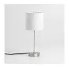 LED stona lampa 1xE14/5W/230V bela/matni hrom