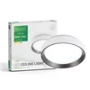 Green tech LED plafonjera 12w 4000k ip20 bel+antracit 25.8cm ( luvia )