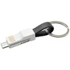 mobilNET Micro Obesek za ključe 3v1, USB-TypeC-Lightning, (Bulk), Črna