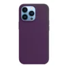 Maska Beautiful Shine Leather za iPhone 16 Pro tamno ljubicasta