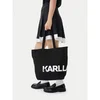 Bombažna torba Karl Lagerfeld K/ESSENTIAL črna barva, B1W50050