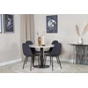 Venture Design Jedilna miza in stoli komplet Estelle Polar miza 106x75 cm bela črna