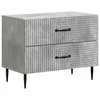 Noćni ormar Betonska siva 62 x 34,5 x 47,5 cm Konstruirano drvo