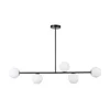 Luster na šipci GAMA 5xG9/12W/230V crna