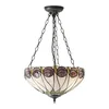 Endon 64175 - Luster na lancu Tiffany HUTCHINSON 3xE27/60W/230V pr. 40 cm